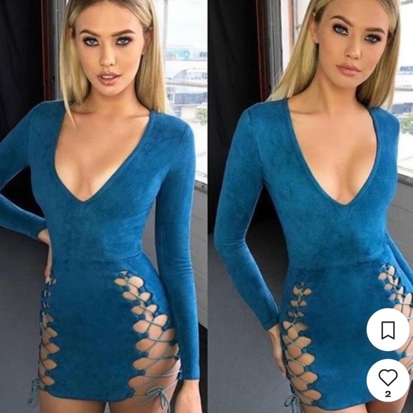 BNWT Oh Polly Tied and Gone to Heaven mini dress - Picture 2 of 4